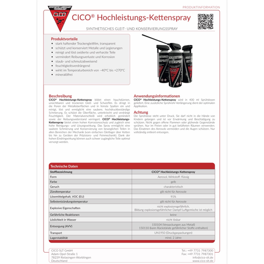 CICO High-Performance Chain Spray 400ml