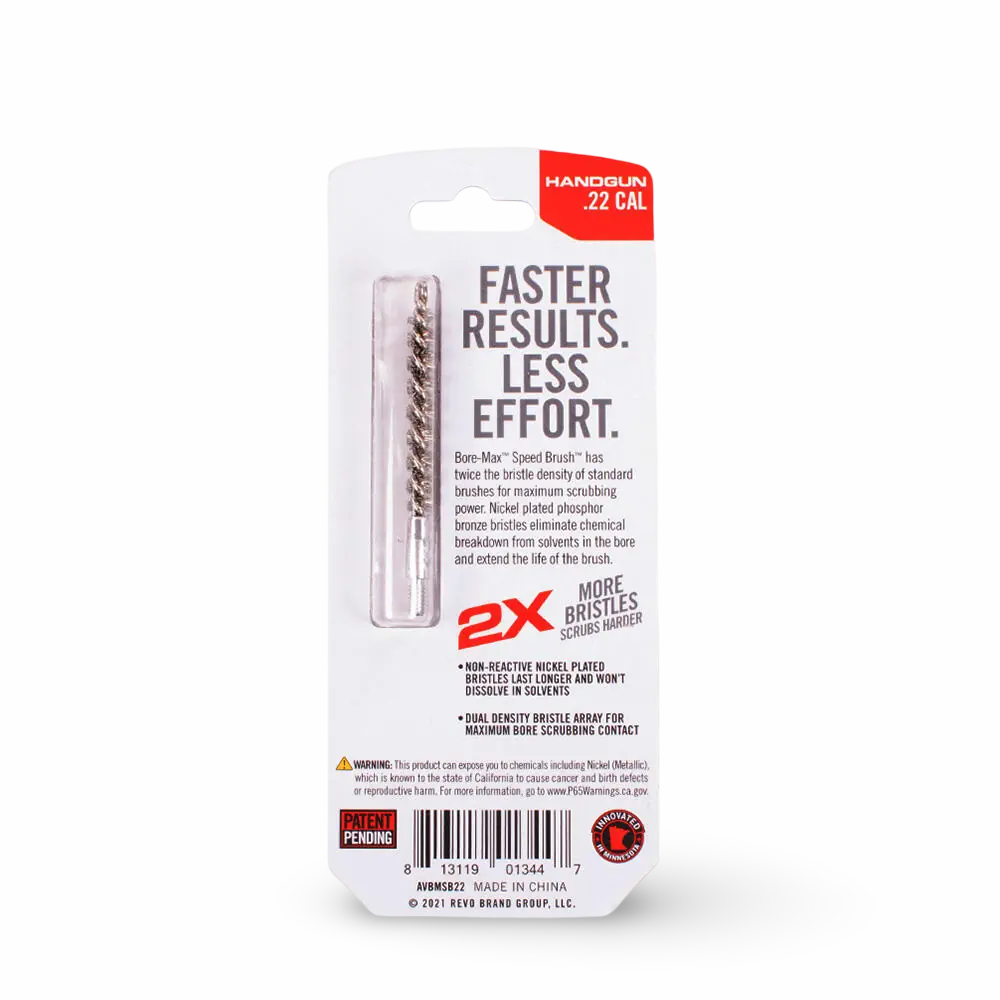 REAL AVID BORE-MAX SPEED BRUSH .22 REINIGUNGSBÜRSTE HANDGUN