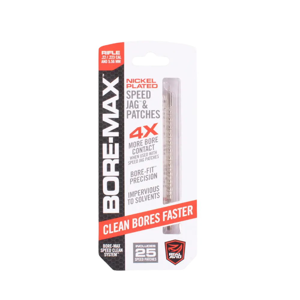 REAL AVID BORE-MAX SPEED JAG & PATCHES .22 UND .223 GEWEHR