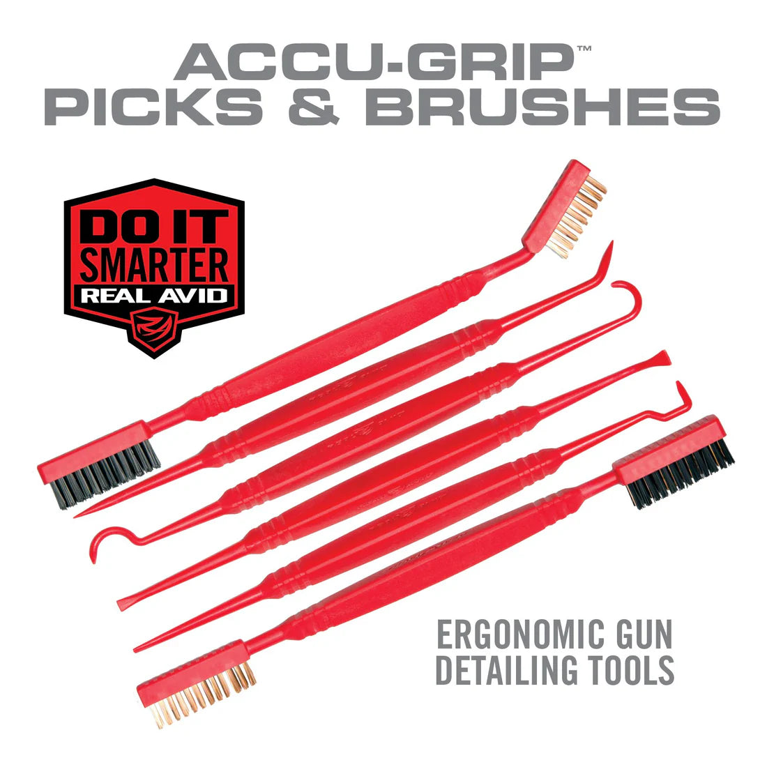 REAL AVID ACCU-GRIP PICKS & BRUSHES REINIGUNGSHAKEN UND BÜRSTEN