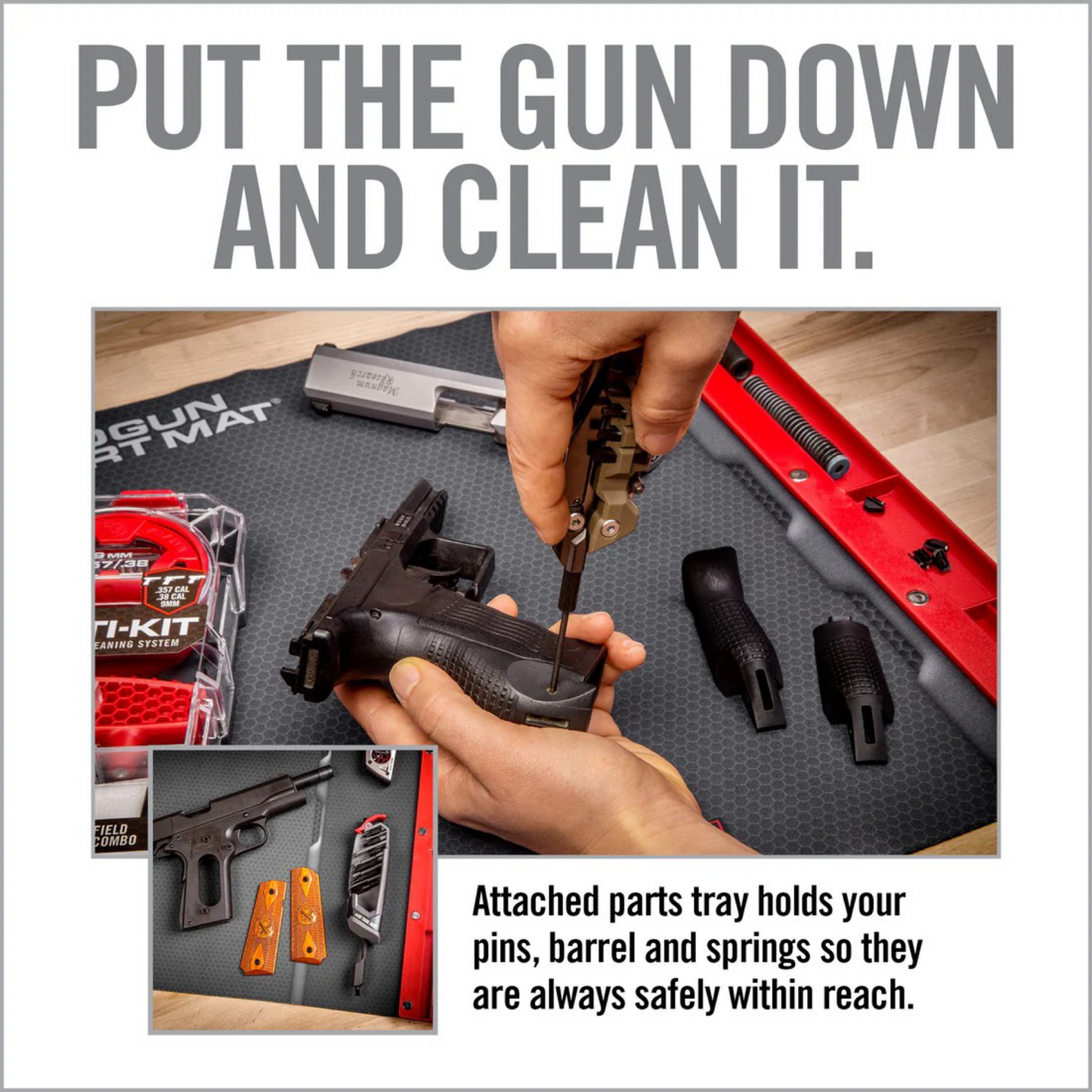 REAL AVID HANDGUN SMART MAT Reinigungsmatte für Kurzwaffe